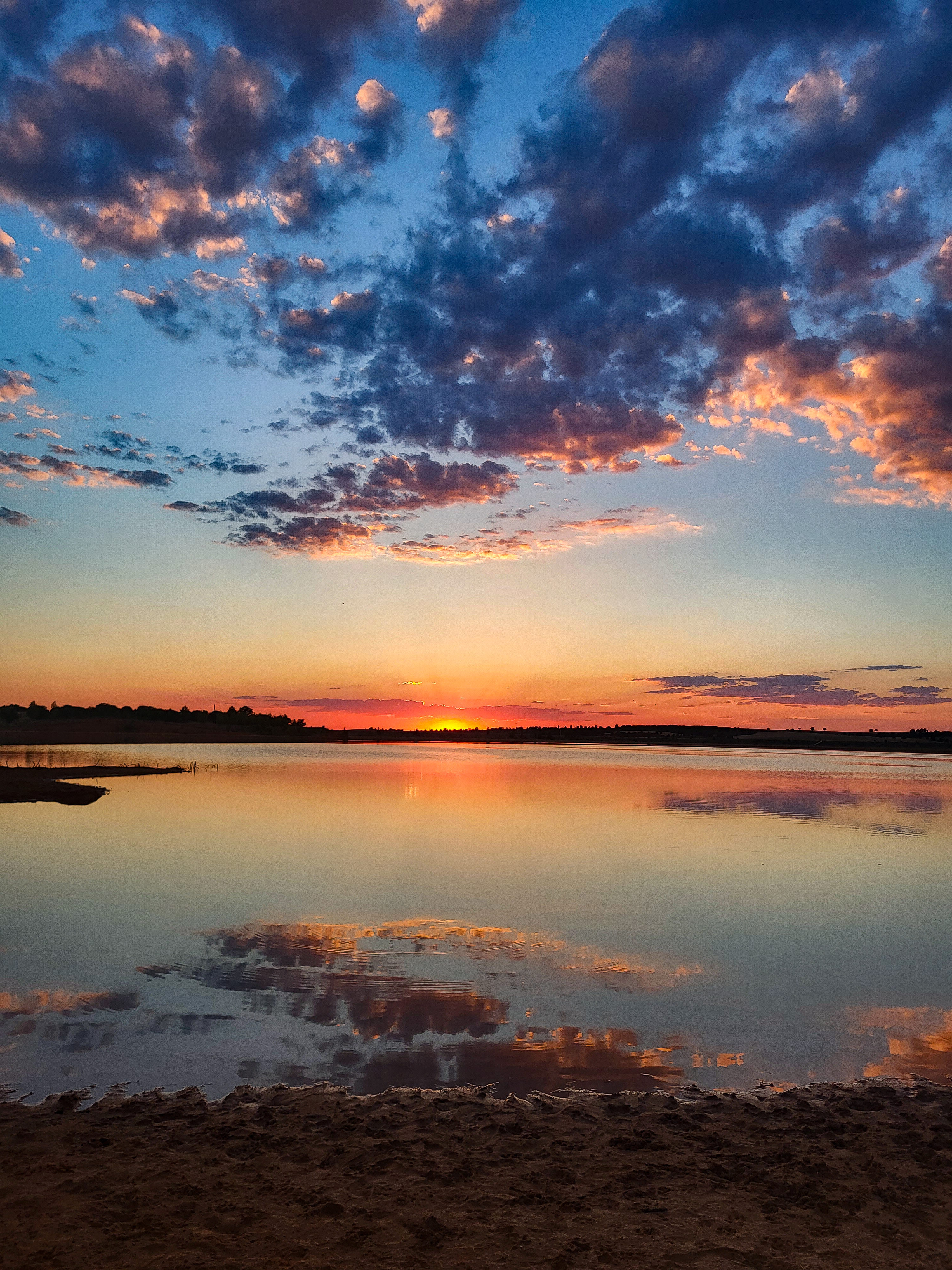 Atardecer en la presa