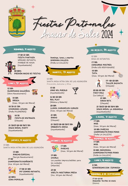 Fiestas 2024 - Virgen de la Asunción